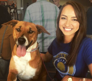 Lauren and dog